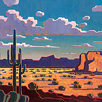 Pejman Desert Vista I  Giclee