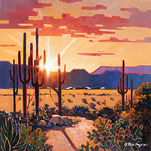 Pejman Saguaro Sunset Giclee