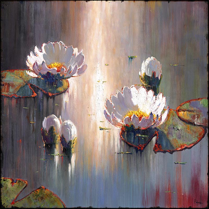Pejman White Lilies in the Morning