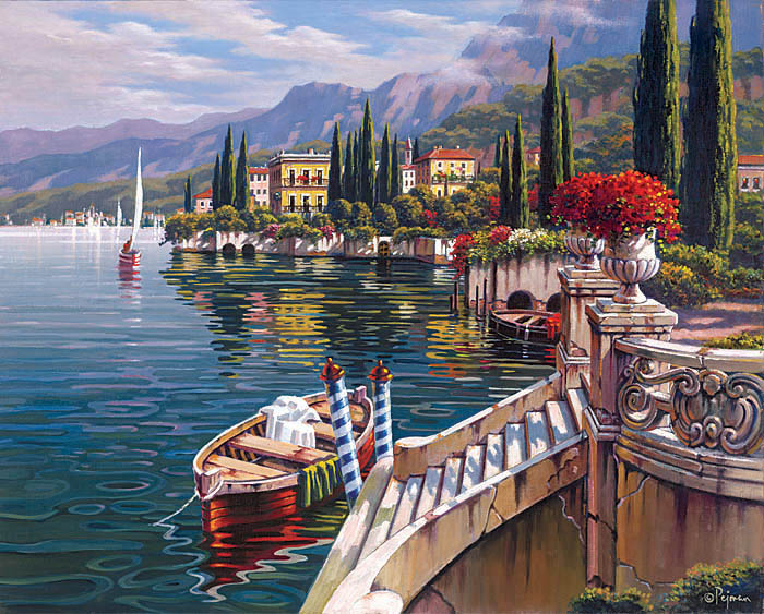 Morning in Varenna - Villa Monastero, Lake Como Italy